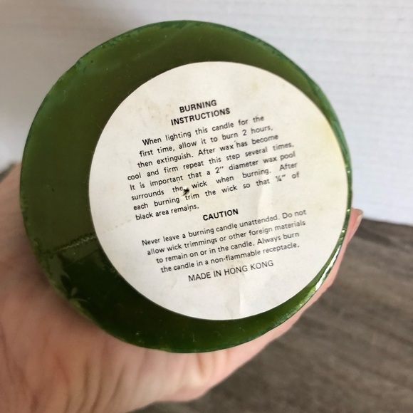 Vtg Alderbrook Bayberry Scented Pillar Candle - Picture 7 of 15